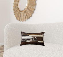 White And Brown Cowhide Pillow - 12