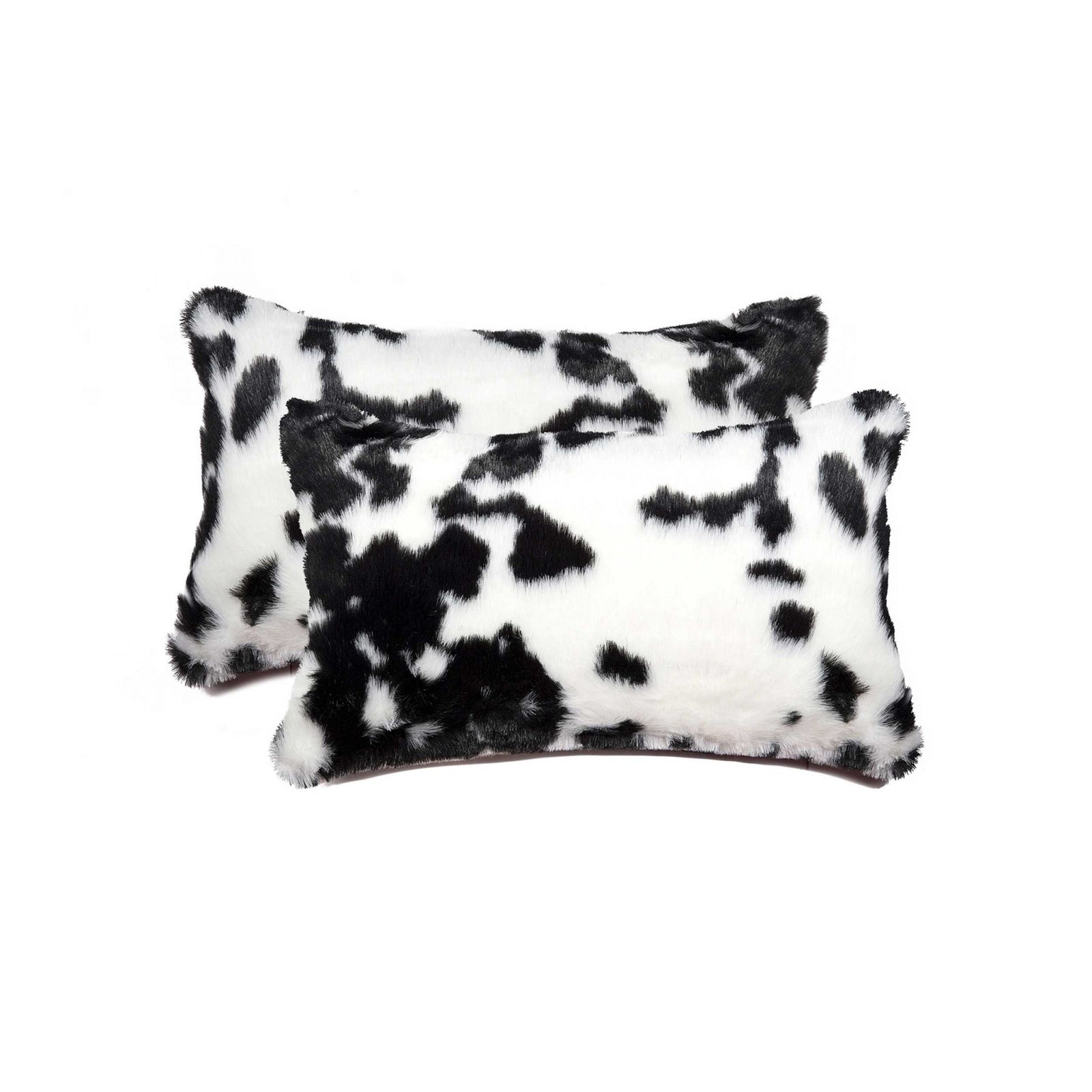12" X 20" X 5" Sugarland Black And White Faux  Pillow 2 Pack