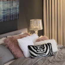 Denton Zebra Black And White Faux Pillow 2 Pack - 12