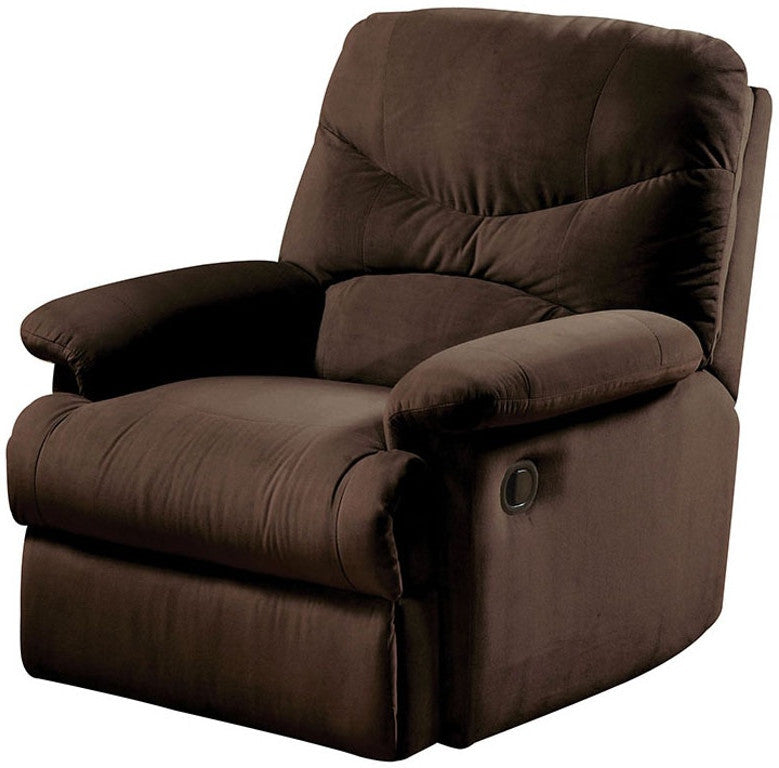 Chocolate Upholstered Motion Recliner - 34 x 35 x 39