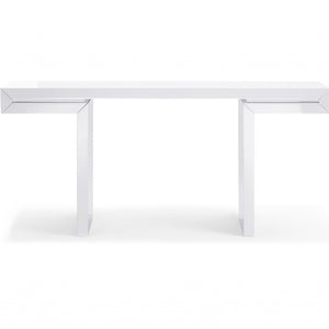 Console In High White Gloss Lacquer