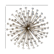 Bronze Acrylic Burst Metal Wall Decor