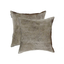 18 X 18 Tan Cowhide Throw Pillow