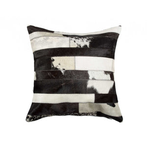 Madrid White Torino Kobe Cowhide Pillow - 18" x 18" x 5"