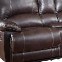Stylish Brown Leather Loveseat 41