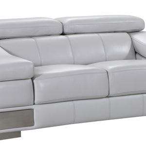 Loveseat gris claro encantador 31" - 39"