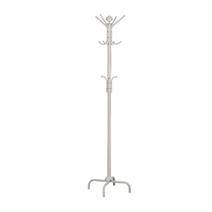 19" X 19" X 70" White  Metal  Coat Rack