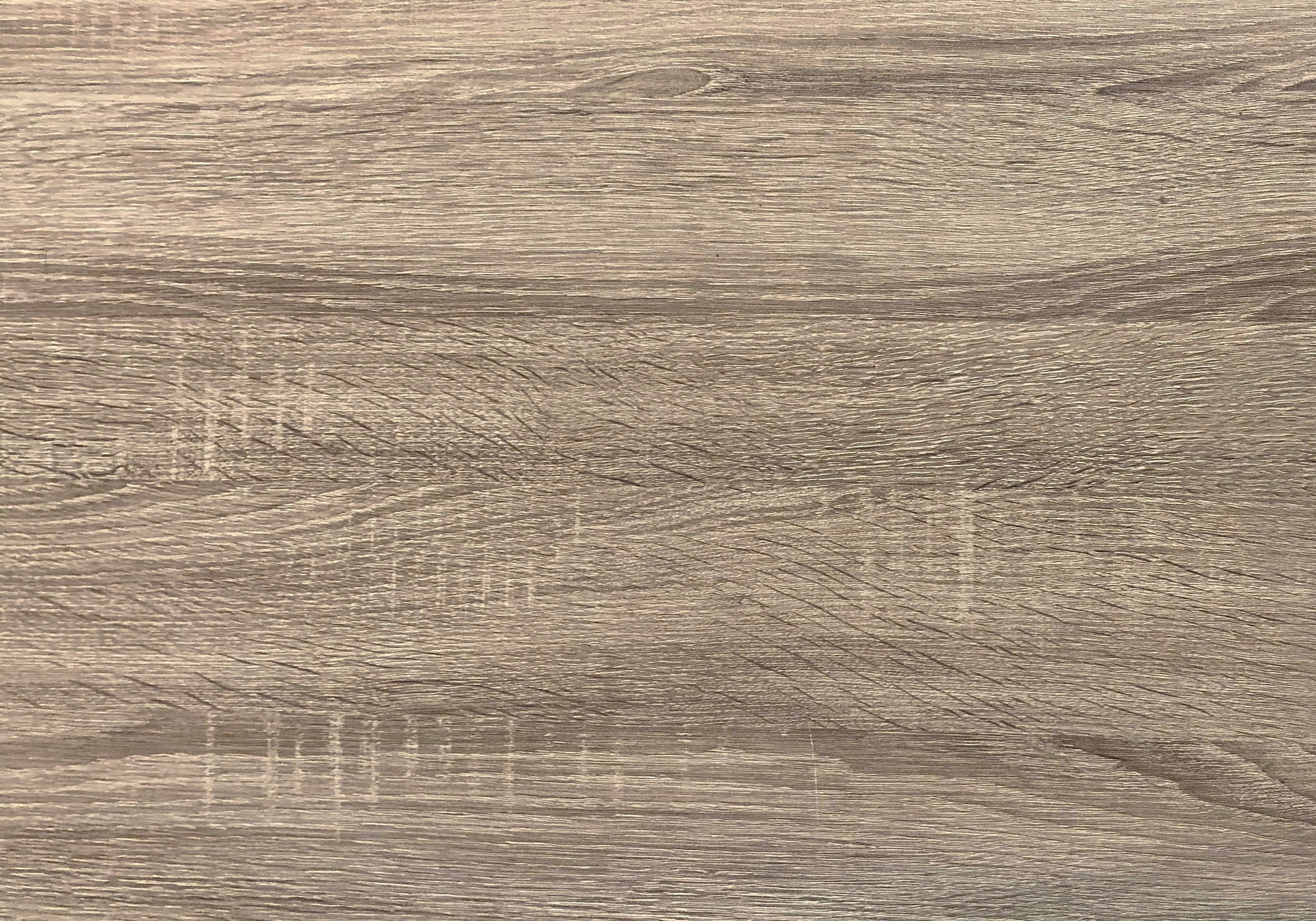 12" X 48" X 32" Dark Taupe Finish  And Black Metal Accent Table