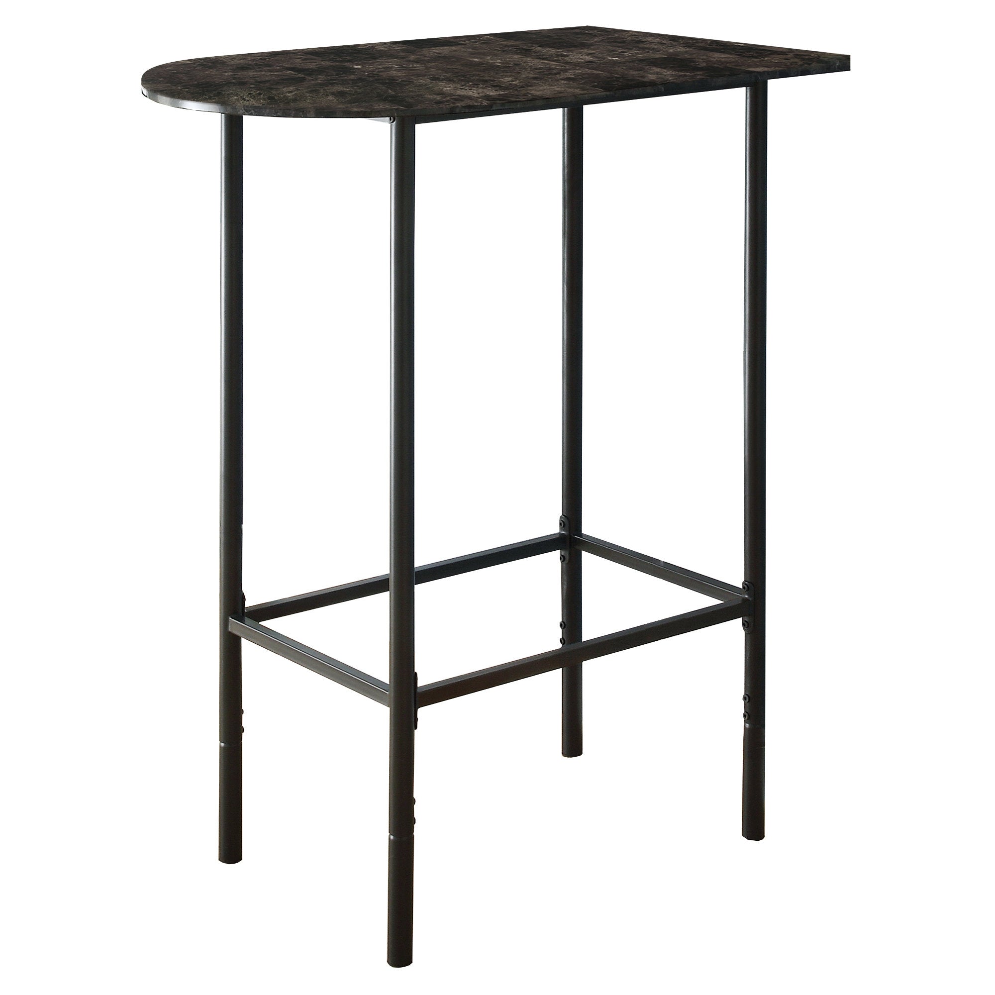 23.75" X 35.5" X 41" Grey Mdf Metal  Accent Table