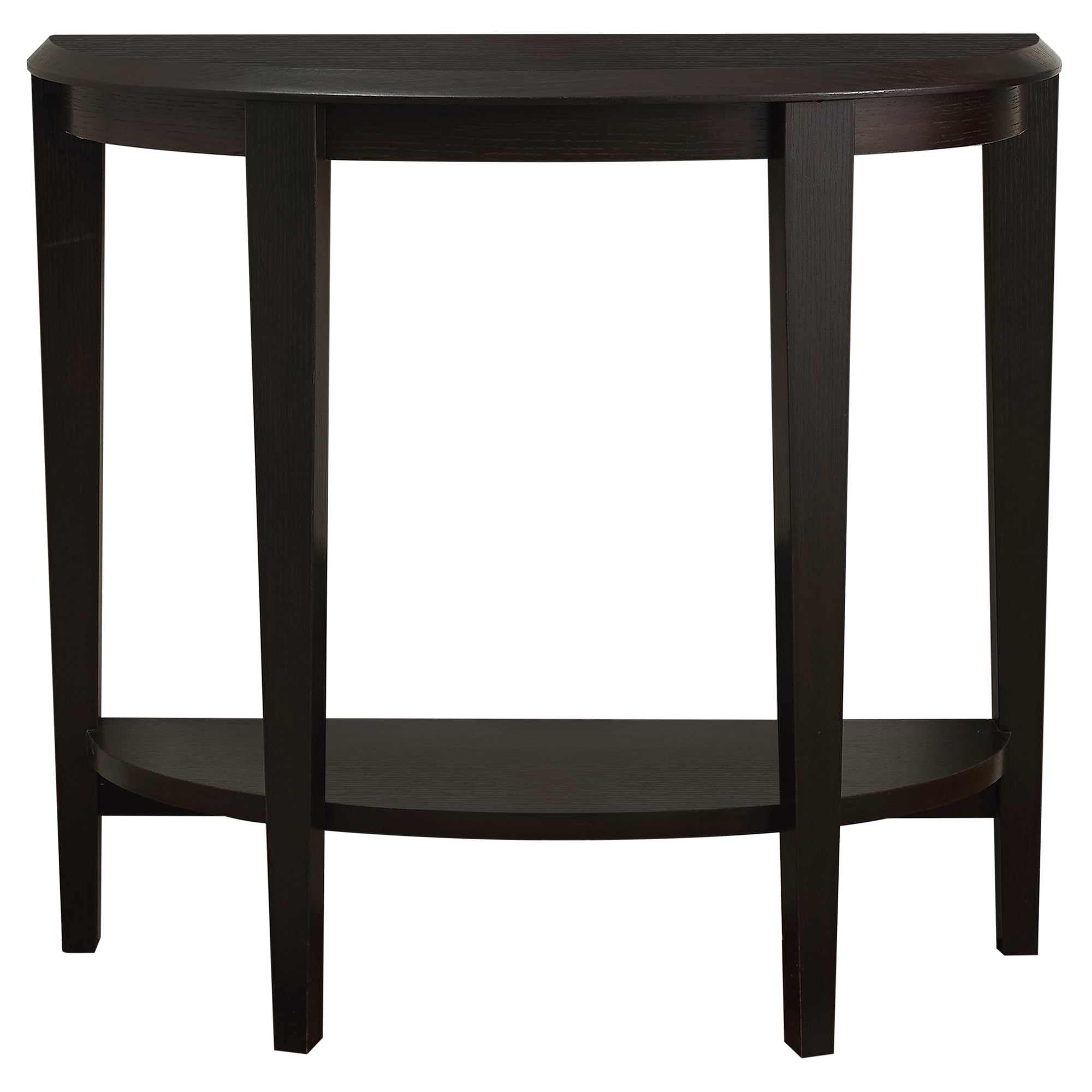 11.75" X 36" X 32.5" Cappuccino Finish Accent Table