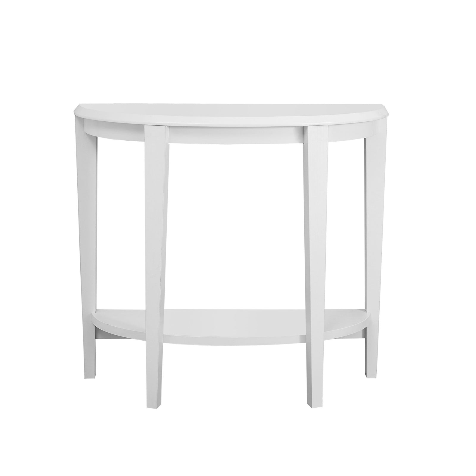 11.75" X 36" X 32.5" White Finish Accent Table