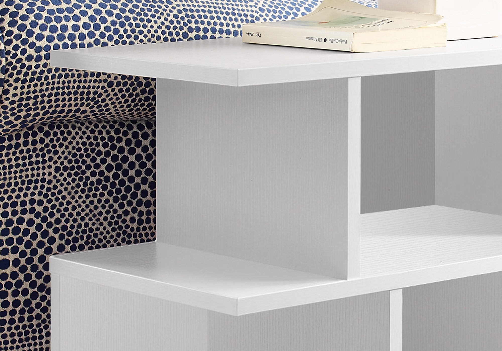 11.75" X 23.75" X 23.75" White Hollow Core Particle Board  Accent Table