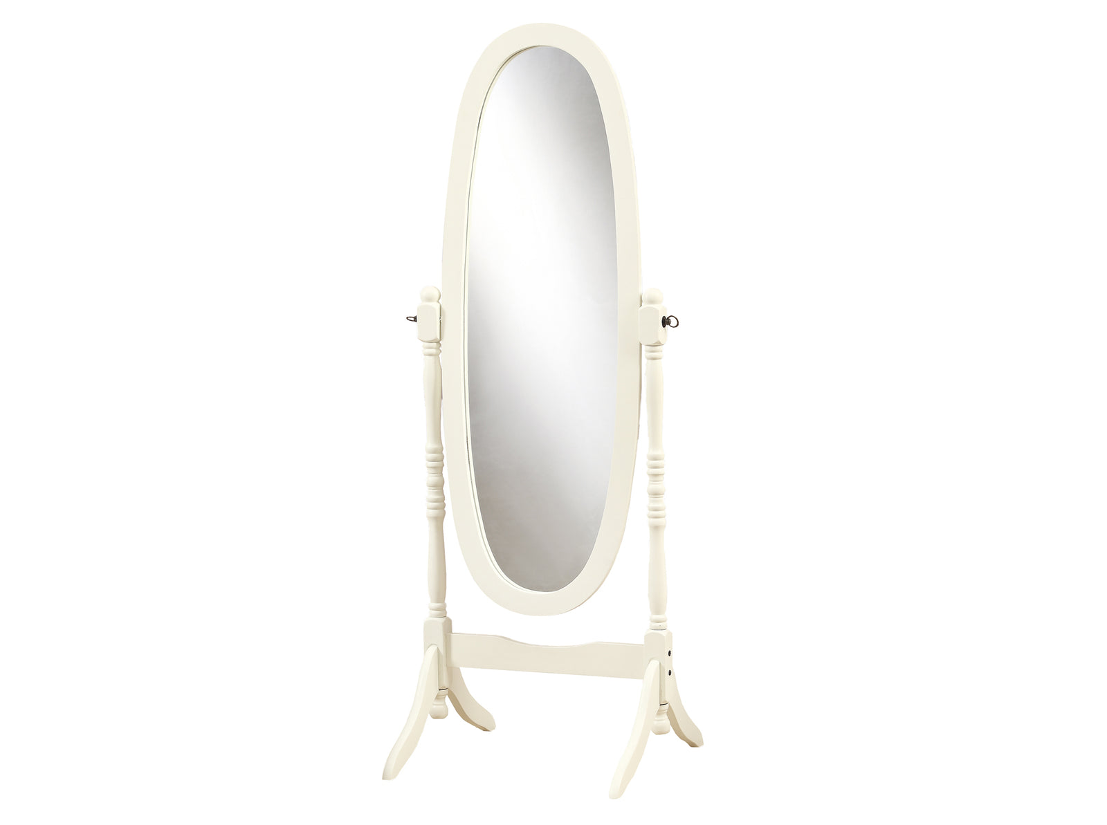 20" X 23" 59" Walnut Oval Wood Frame Mirror