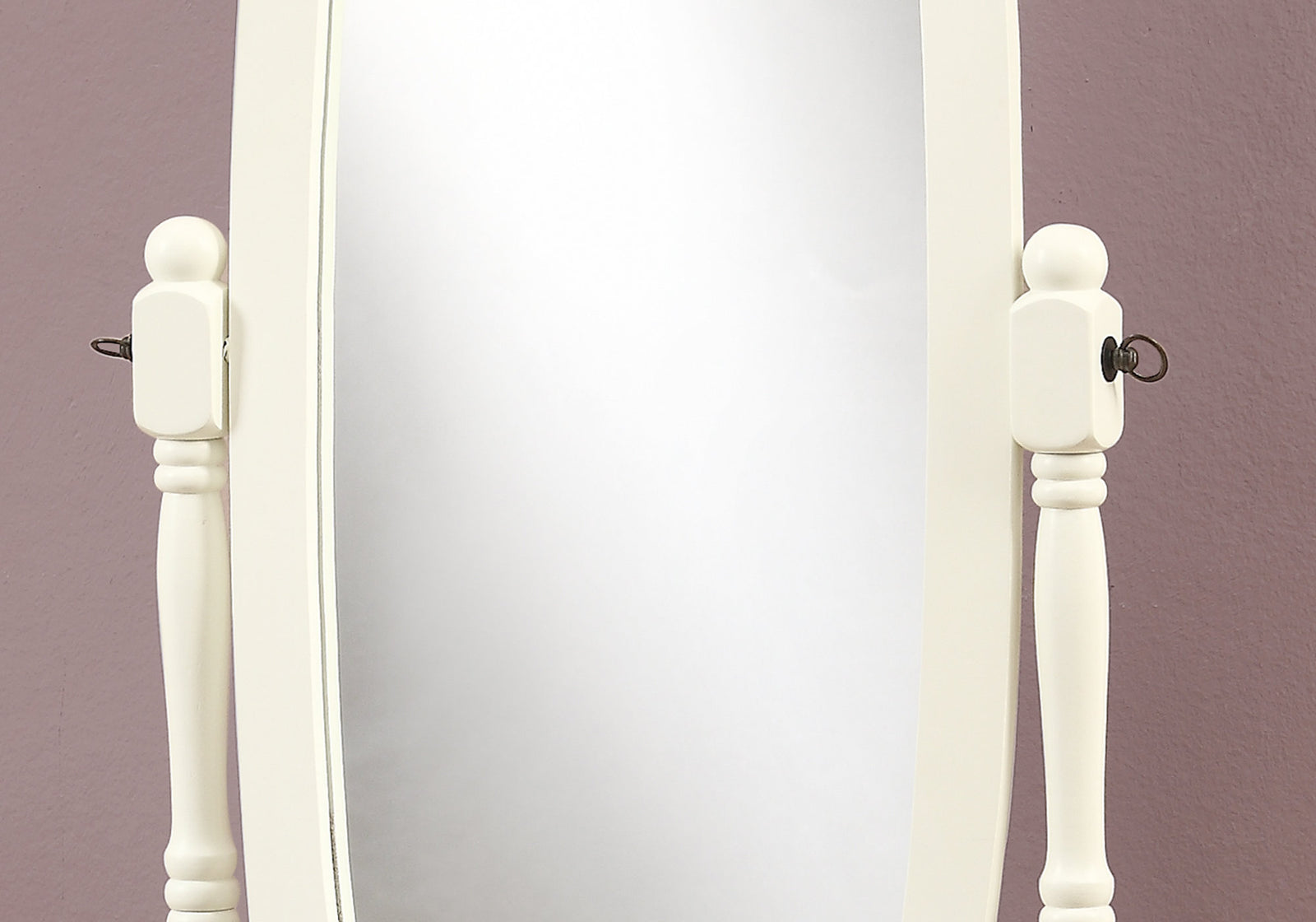 20" X 23" 59" Walnut Oval Wood Frame Mirror