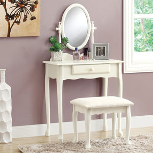 White Vanity Set 2Pcs - 30.5" x 46.5" x 68.75"