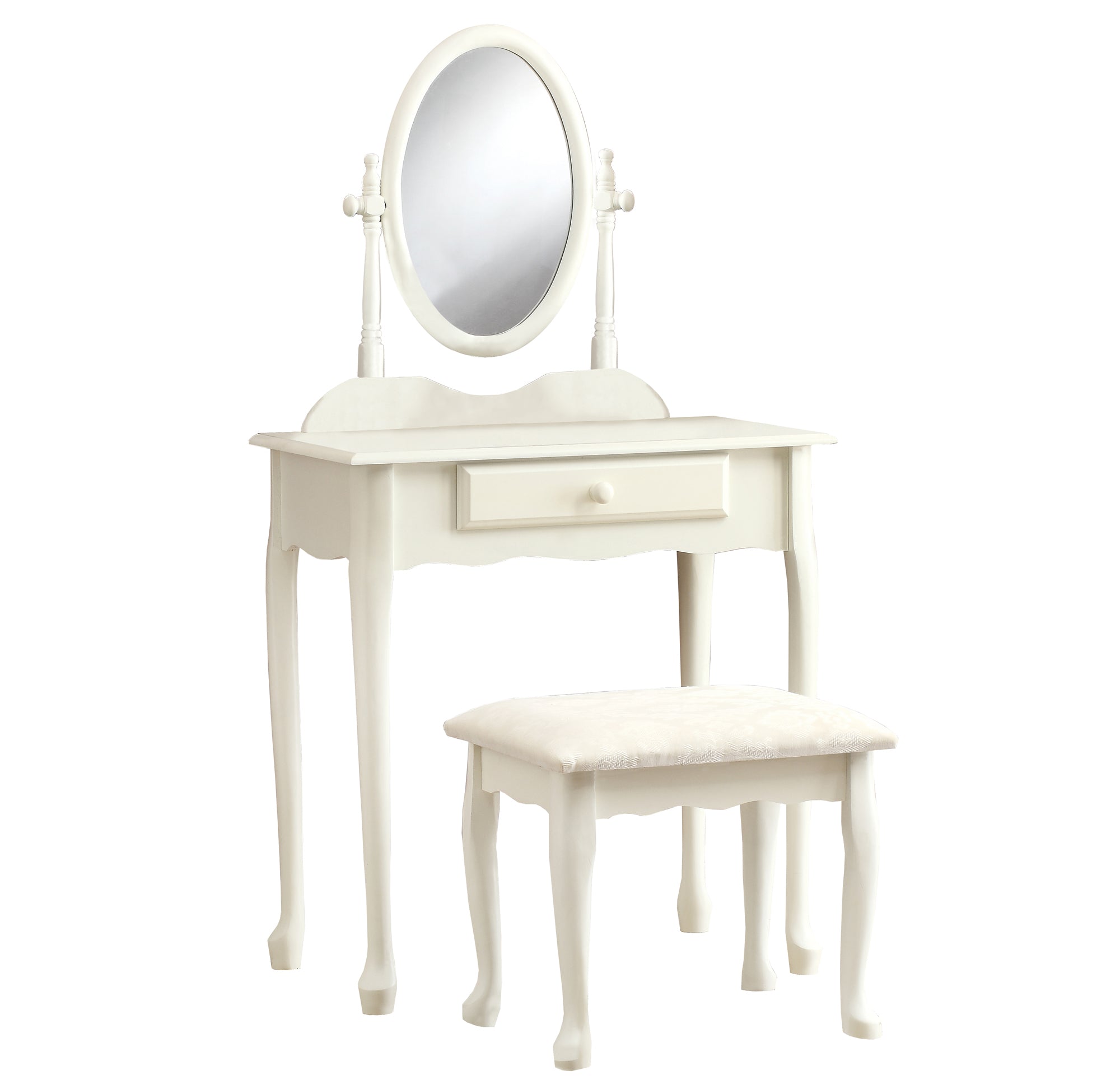White Vanity Set 2Pcs - 30.5" x 46.5" x 68.75"