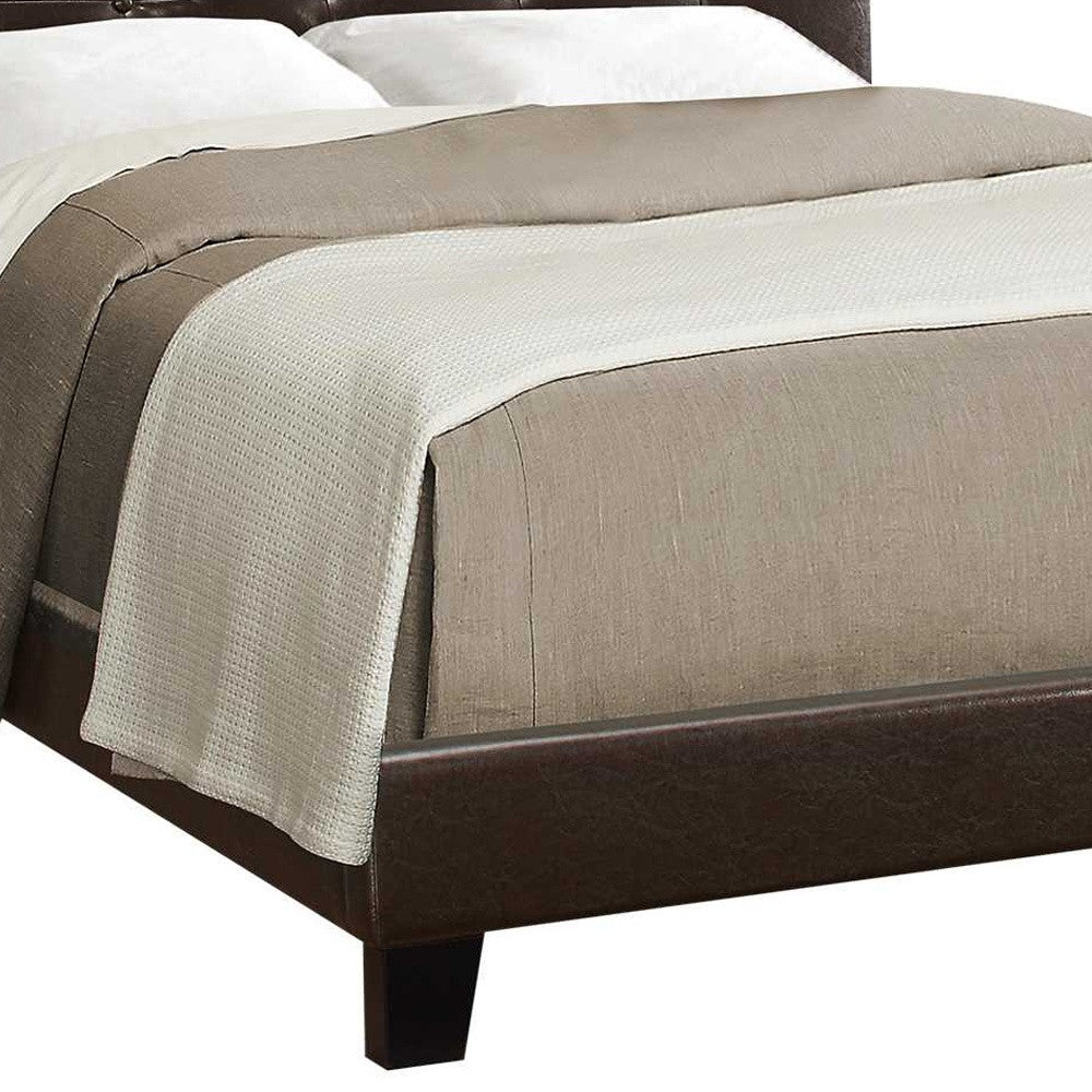 Cama tamaño Queen de lino gris - 64.25" x 85.25" x 45"