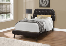 Tufted White Standard Bed Upholstered With Headboard