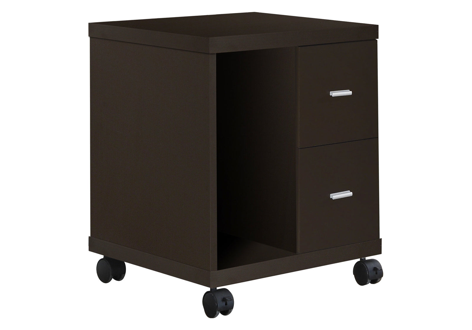 Office Cabinet Cappucino With 2 Drawer On Castors