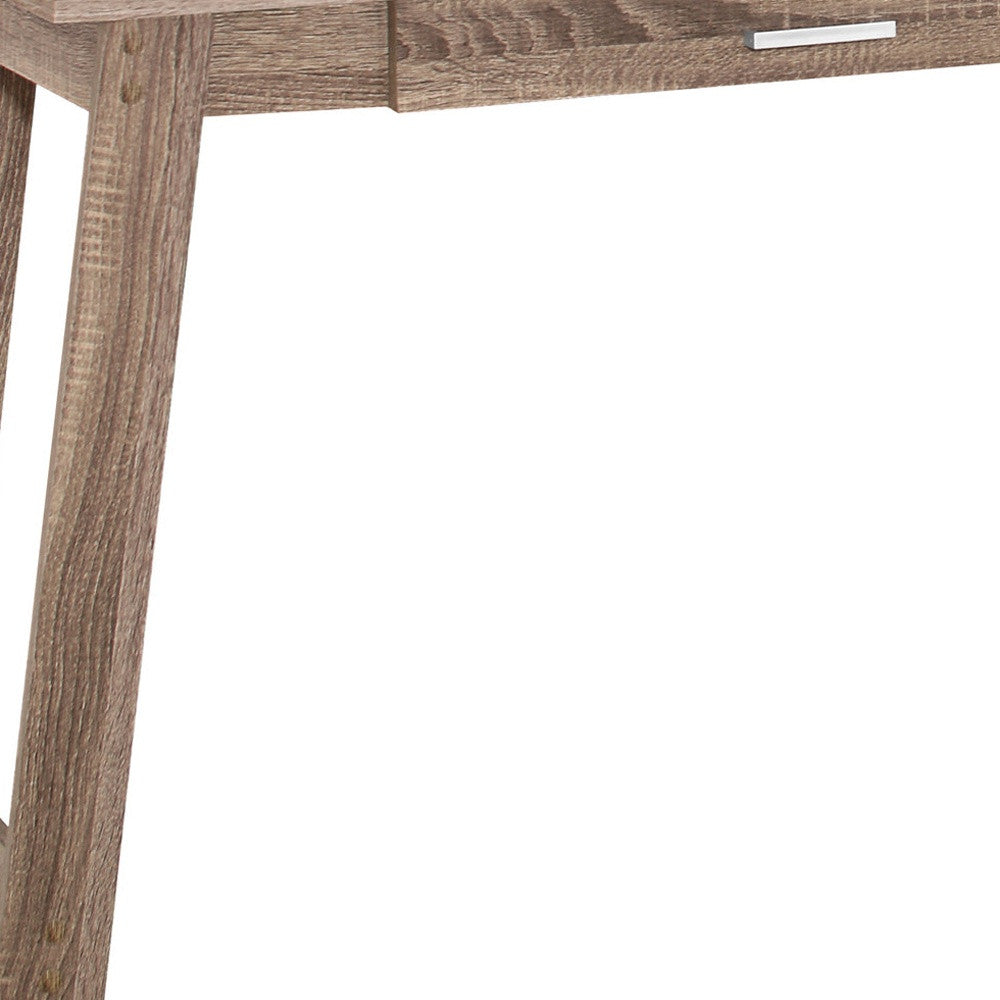 18" Brown Rectangular Computer Desk