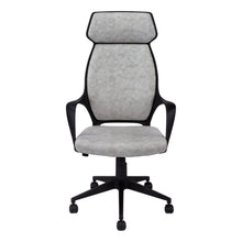 Black Microfiber Seat Swivel Adjustable Executive Chair Fabric Back Plastic Frame