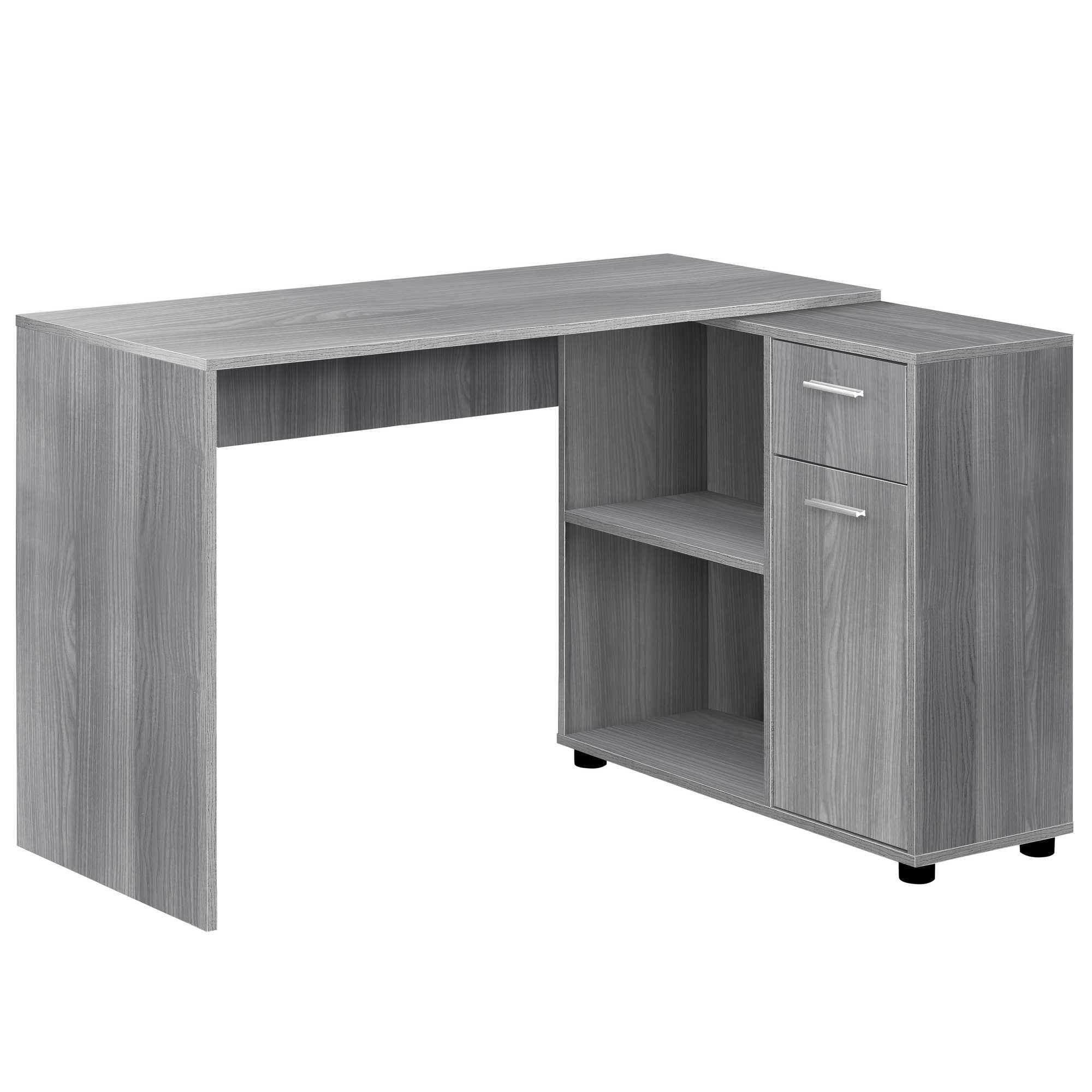 29.5" Particle Board And Laminate Computer Desk With A Storage Cabinet