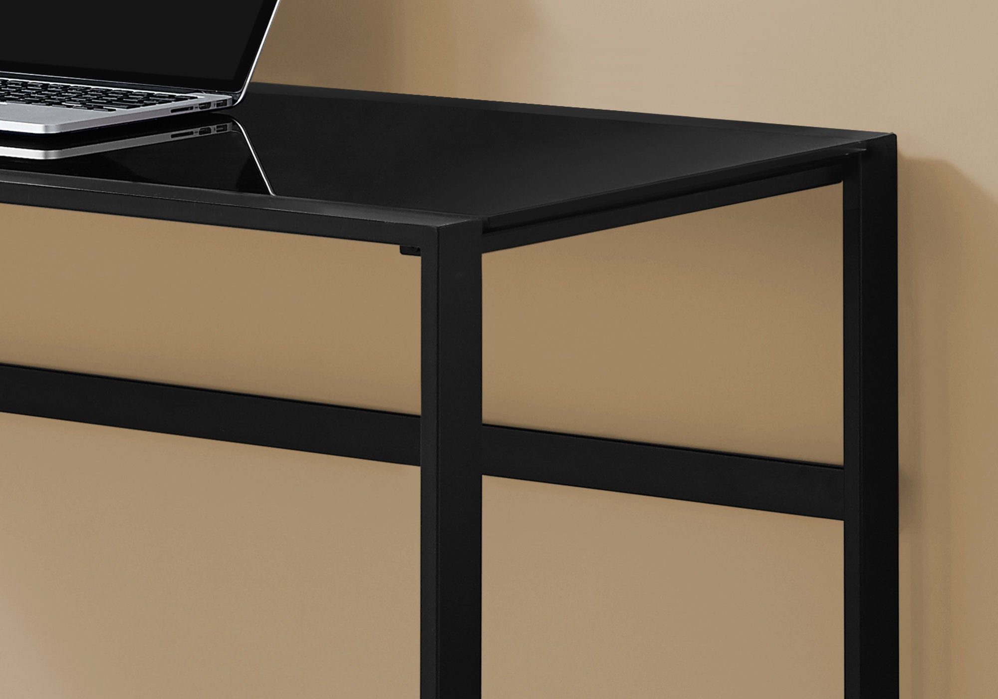 22" Black Rectangular Computer Desk