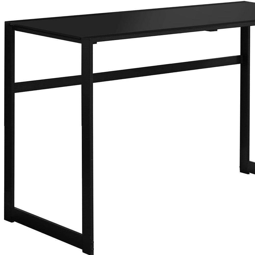22" Black Rectangular Computer Desk