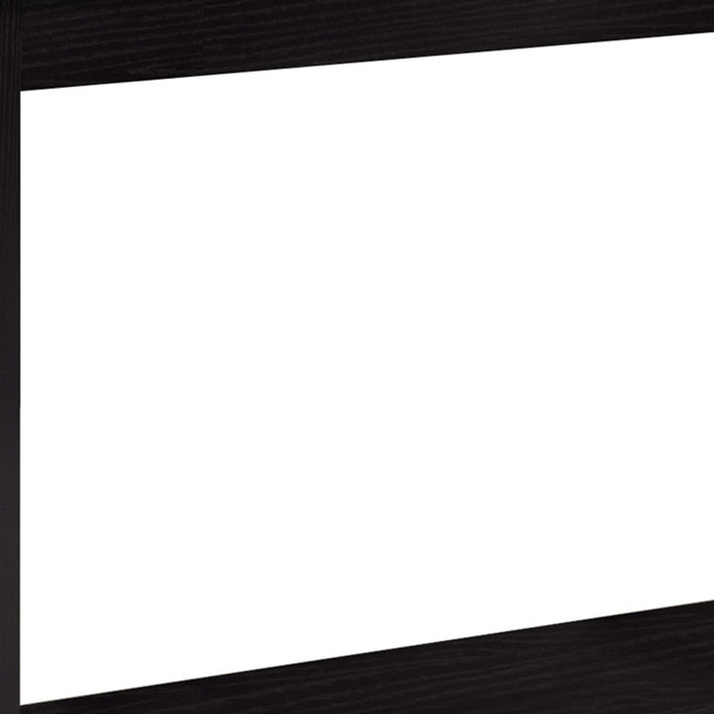 28.75" Cappuccino Particle Board Accent Table With A Marble Top