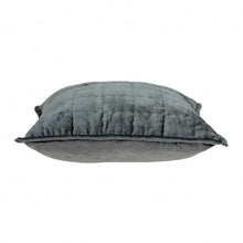 Super Soft Charcoal Solid Quilted Pillow Cover