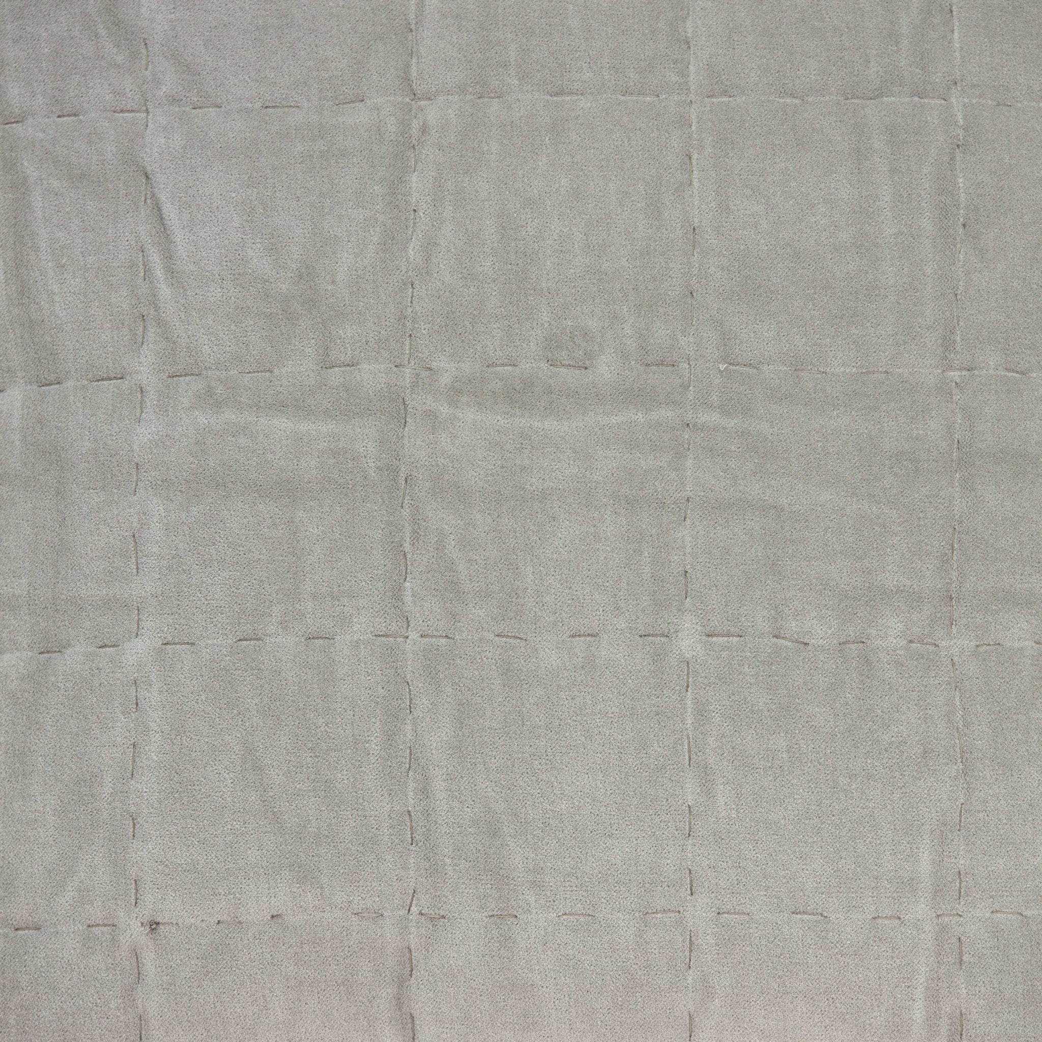 20" X 0.5" X 20" Transitional Gray Solid Quilted Pillow Cover