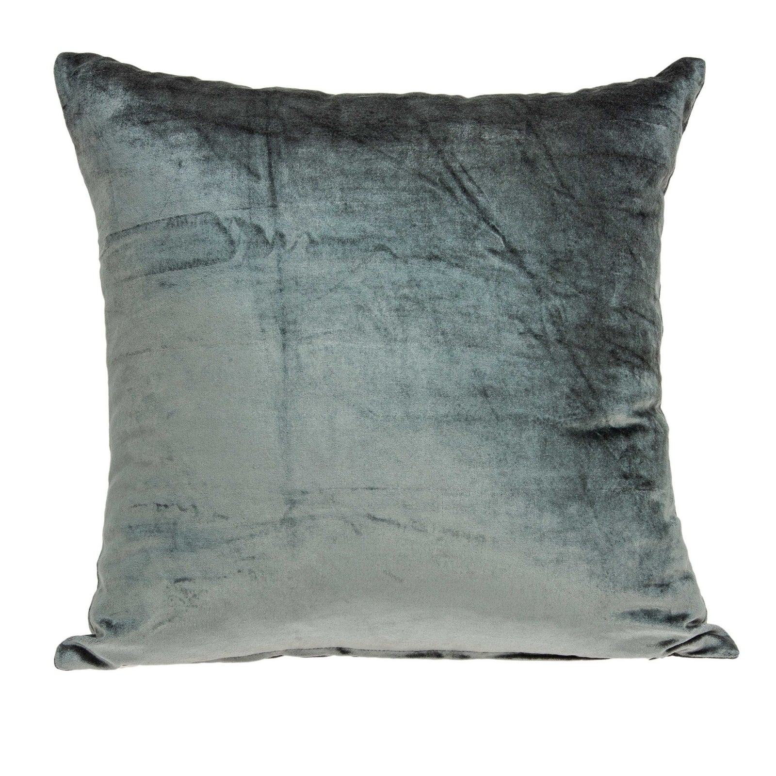 18" X 7" X 18" Transitional Charcoal Solid Pillow Cover With Poly Insert