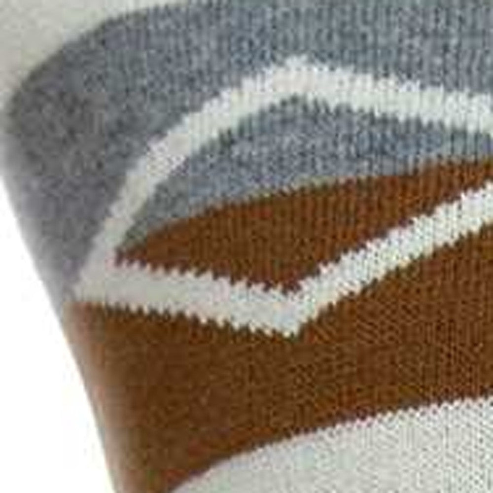 20" X 7" X 20" Southwest Tan Cotton Pillow Cover With Poly Insert