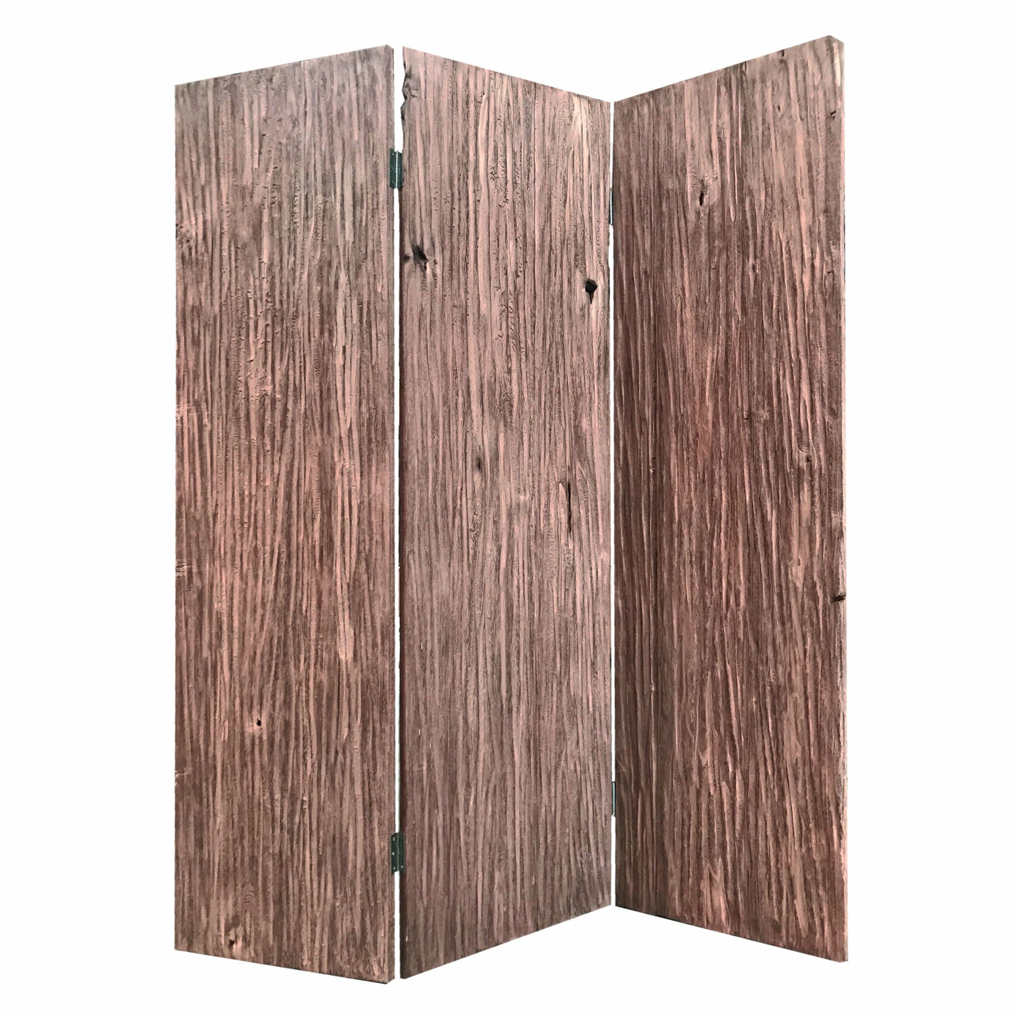 53 X 2 X 71 X 72 Brown Woodland Woodland - Pantalla de 3 paneles