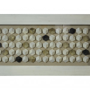 27 X 3 X 24 Grey Wood And Glass - Shadow Box