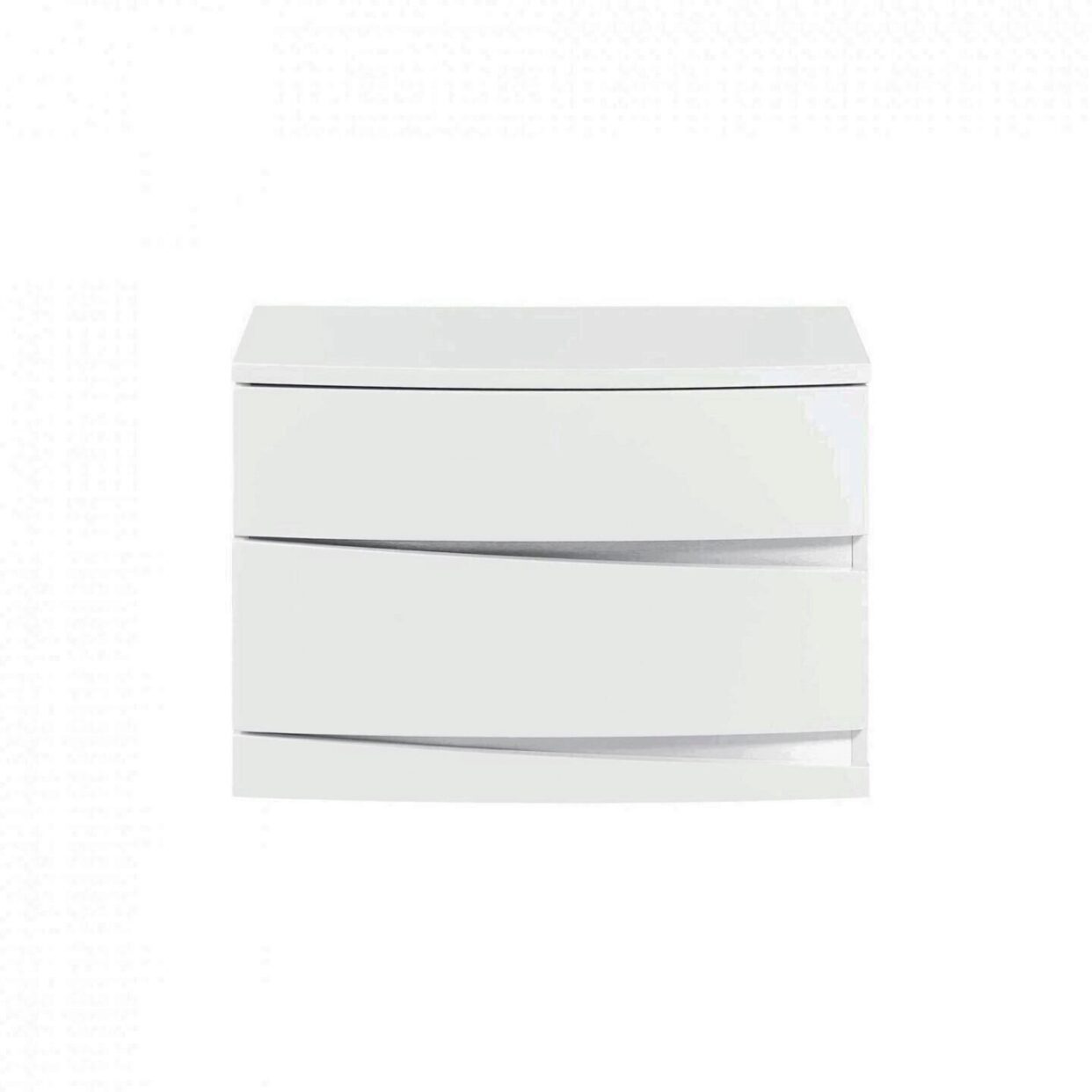 85'" X 72'"  X 42.5'" Modern California King White High Gloss Bed