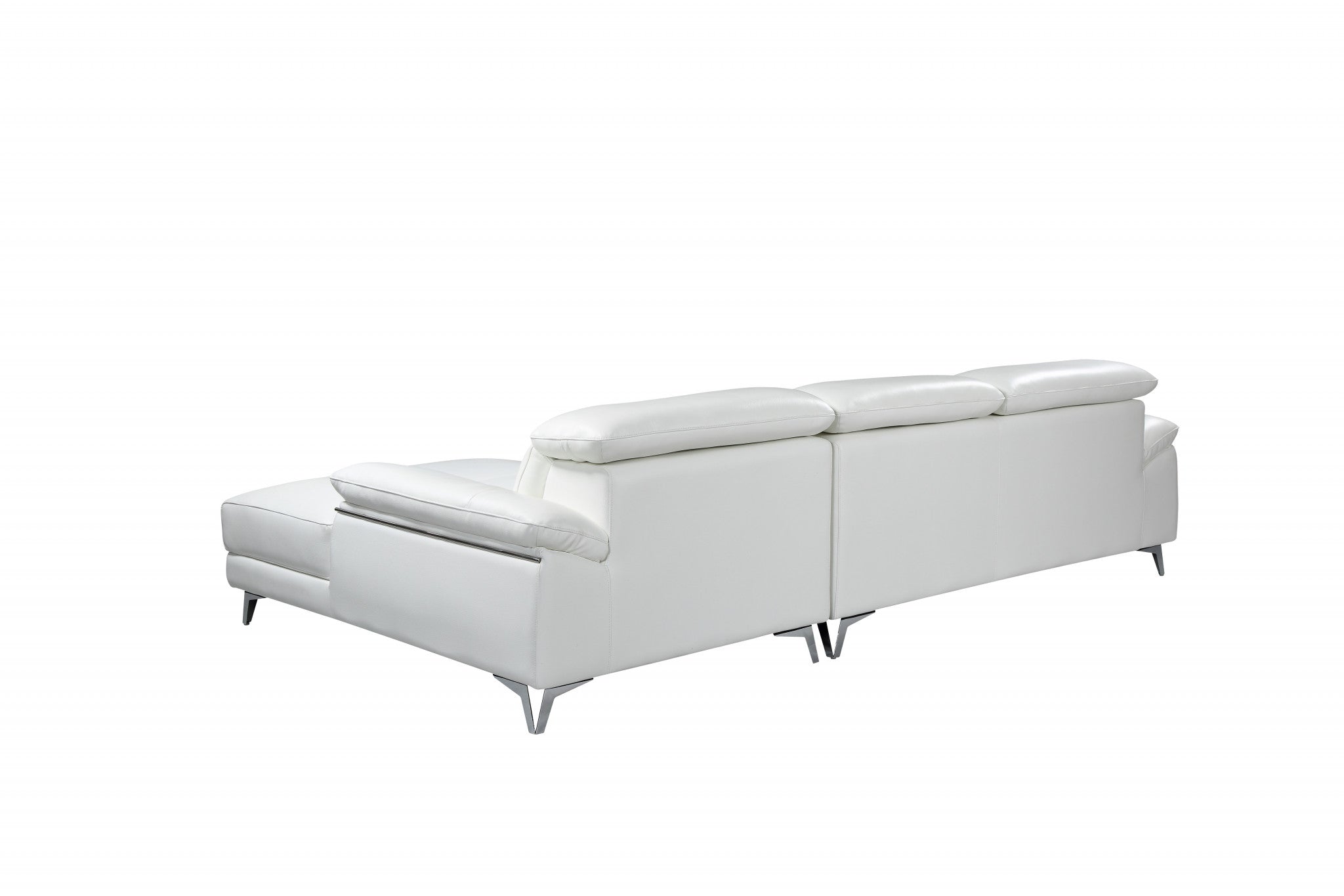 31" Fashionable White Leather Loveseat