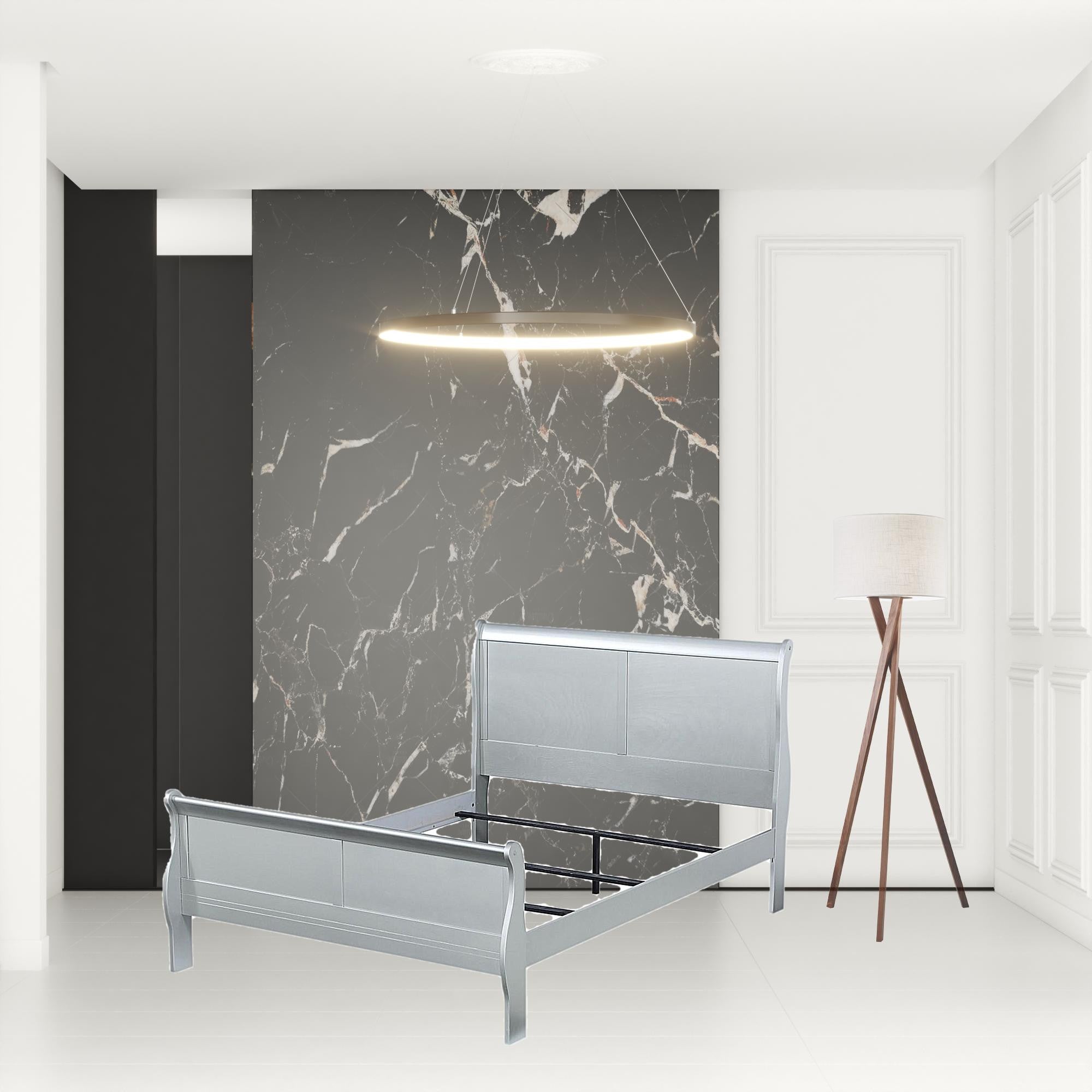 80" X 90" X 47" 白金木特大號床