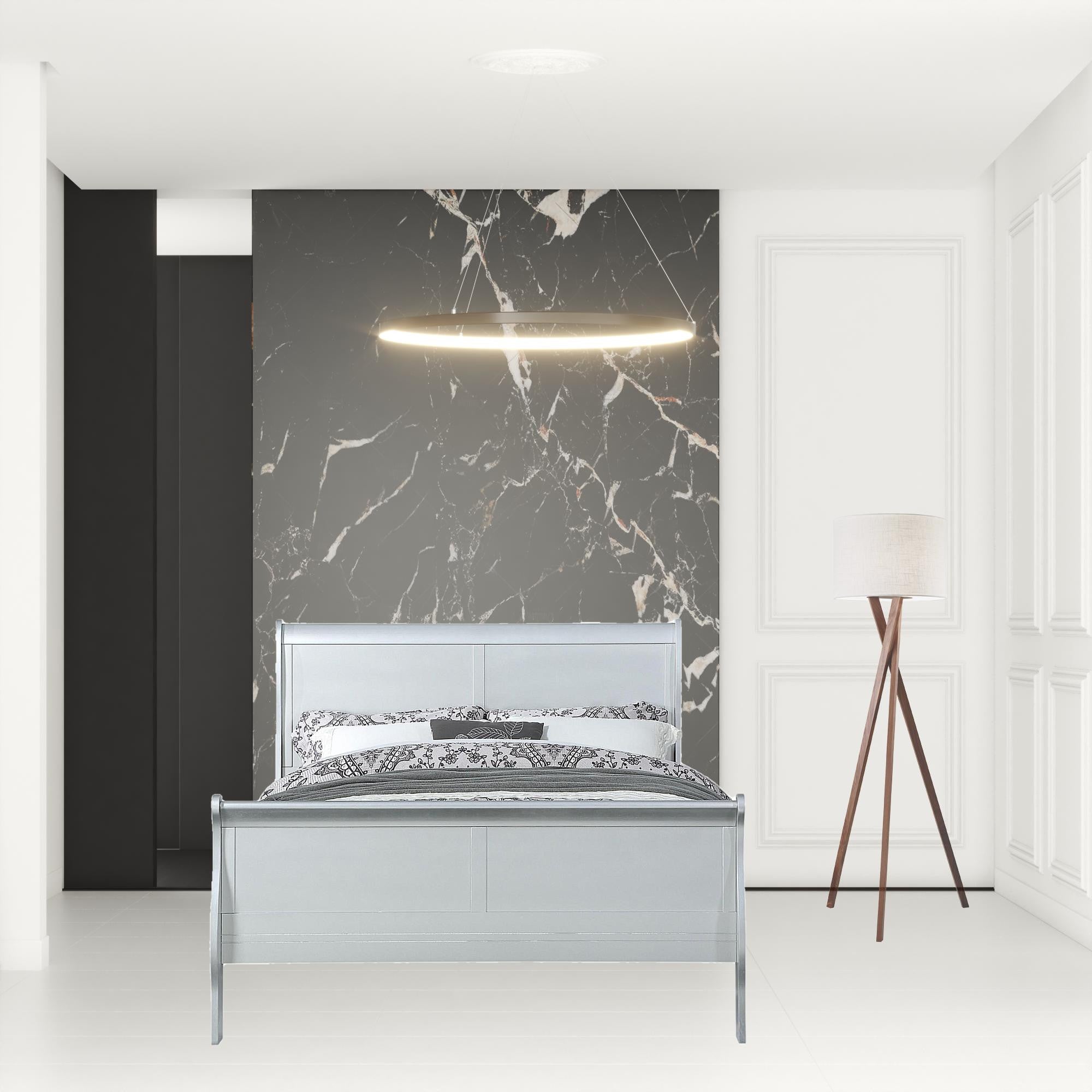 80" X 90" X 47" 白金木特大號床