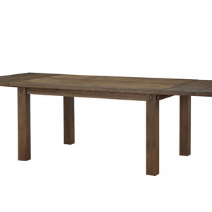 42" X 96" X 30" Dark Oak Wood Dining Table