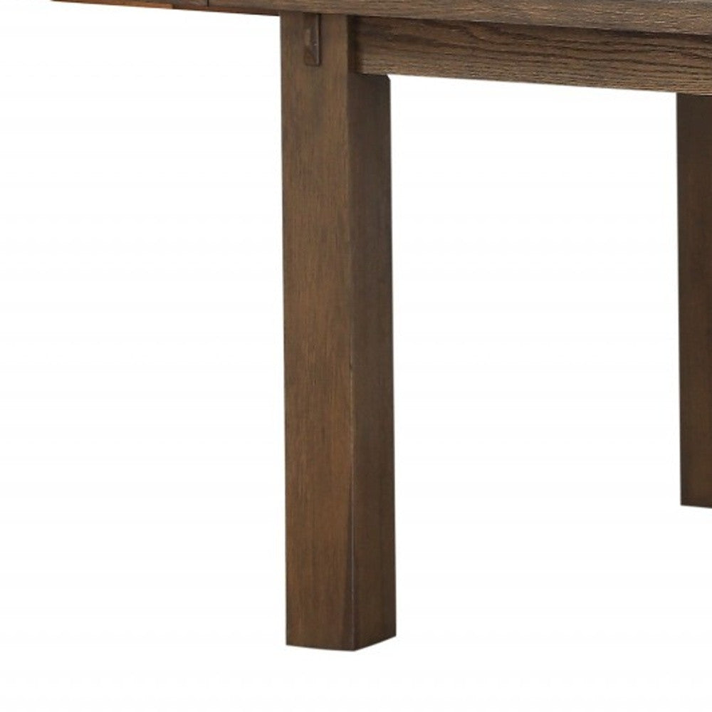 42" X 96" X 30" Dark Oak Wood Dining Table