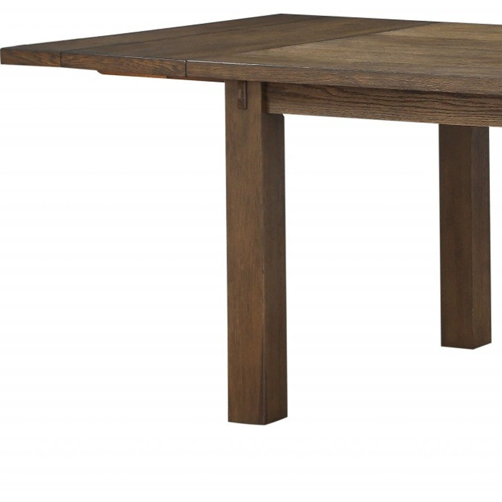 42" X 96" X 30" Dark Oak Wood Dining Table