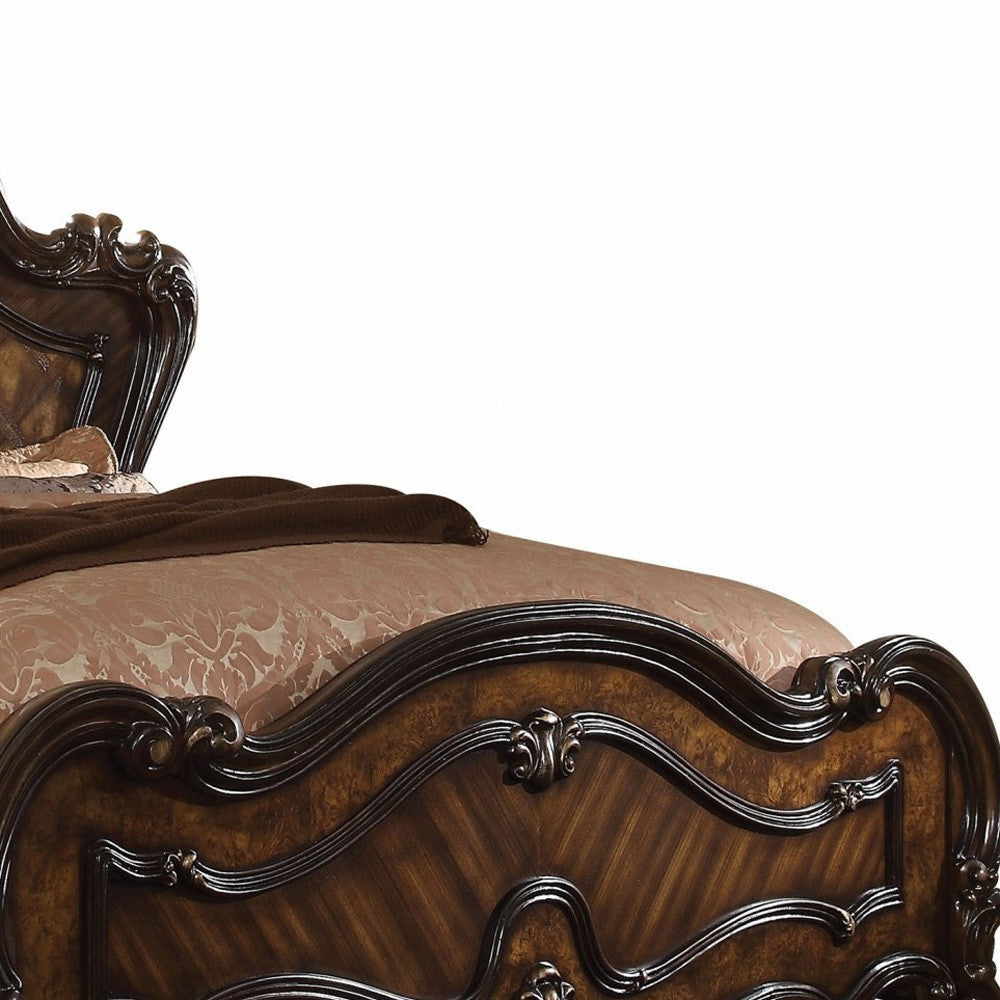 90" X 93" X 76" 櫻桃橡木聚酯樹脂東方特大號床