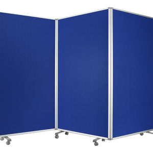 106 X 1 X 71 Blue Metal And Fabric - Screen
