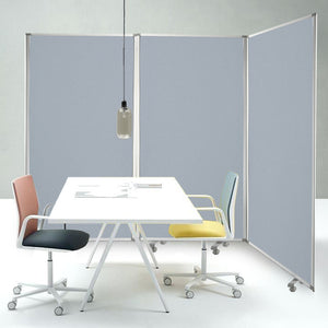 106 X 1 X 71 Gray Metal And Fabric - Screen