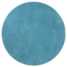 8' Round  Polyester Highlighter Blue Area Rug