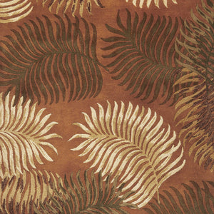 5' X 8'  Wool Rust Area Rug