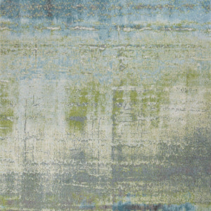 7' X 10'  Polypropylene Blue Or  Green Area Rug