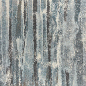 7' X 10'  Polypropylene Teal Area Rug