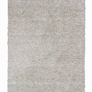 8'X10' Ivory Heather Indoor Shag Rug
